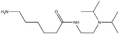 6-amino-N-[2-(diisopropylamino)ethyl]hexanamide 结构式