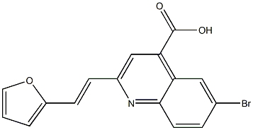 6-bromo-2-[(E)-2-(2-furyl)vinyl]quinoline-4-carboxylic acid