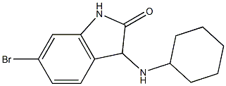 6-bromo-3-(cyclohexylamino)-2,3-dihydro-1H-indol-2-one Struktur
