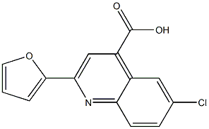 6-chloro-2-(furan-2-yl)quinoline-4-carboxylic acid Structure