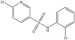 6-chloro-N-(2-chlorophenyl)pyridine-3-sulfonamide Structure