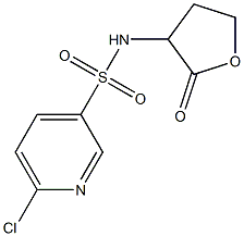 6-chloro-N-(2-oxooxolan-3-yl)pyridine-3-sulfonamide Structure