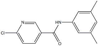 6-chloro-N-(3,5-dimethylphenyl)pyridine-3-carboxamide 化学構造式