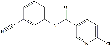 6-chloro-N-(3-cyanophenyl)pyridine-3-carboxamide Structure