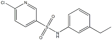 6-chloro-N-(3-ethylphenyl)pyridine-3-sulfonamide|