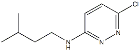 6-chloro-N-(3-methylbutyl)pyridazin-3-amine,,结构式