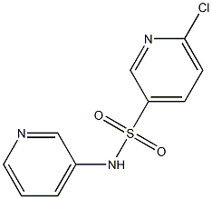 6-chloro-N-(pyridin-3-yl)pyridine-3-sulfonamide,,结构式