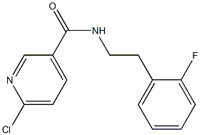 6-chloro-N-[2-(2-fluorophenyl)ethyl]pyridine-3-carboxamide