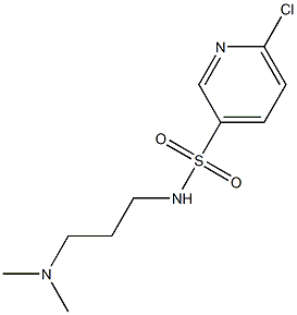 6-chloro-N-[3-(dimethylamino)propyl]pyridine-3-sulfonamide Structure