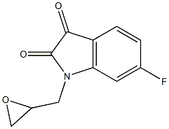 6-fluoro-1-(oxiran-2-ylmethyl)-2,3-dihydro-1H-indole-2,3-dione|