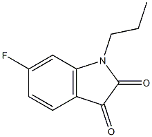 6-fluoro-1-propyl-2,3-dihydro-1H-indole-2,3-dione,,结构式
