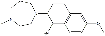 6-methoxy-2-(4-methyl-1,4-diazepan-1-yl)-1,2,3,4-tetrahydronaphthalen-1-amine