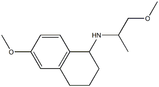 6-methoxy-N-(1-methoxypropan-2-yl)-1,2,3,4-tetrahydronaphthalen-1-amine Structure