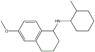 6-methoxy-N-(2-methylcyclohexyl)-1,2,3,4-tetrahydronaphthalen-1-amine Struktur