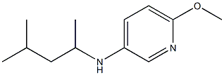 6-methoxy-N-(4-methylpentan-2-yl)pyridin-3-amine 化学構造式
