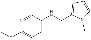 6-methoxy-N-[(1-methyl-1H-pyrrol-2-yl)methyl]pyridin-3-amine,,结构式