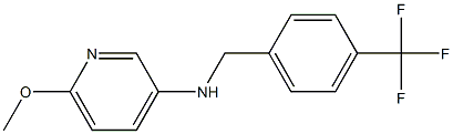 6-methoxy-N-{[4-(trifluoromethyl)phenyl]methyl}pyridin-3-amine Structure