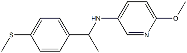 6-methoxy-N-{1-[4-(methylsulfanyl)phenyl]ethyl}pyridin-3-amine Structure