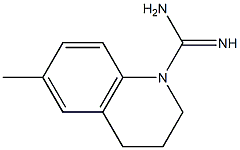 6-methyl-1,2,3,4-tetrahydroquinoline-1-carboximidamide 结构式