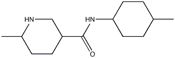 6-methyl-N-(4-methylcyclohexyl)piperidine-3-carboxamide Structure