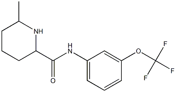 6-methyl-N-[3-(trifluoromethoxy)phenyl]piperidine-2-carboxamide Structure