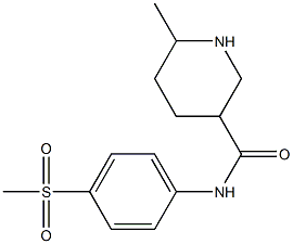  6-methyl-N-[4-(methylsulfonyl)phenyl]piperidine-3-carboxamide