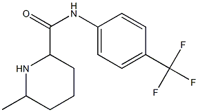 6-methyl-N-[4-(trifluoromethyl)phenyl]piperidine-2-carboxamide,,结构式