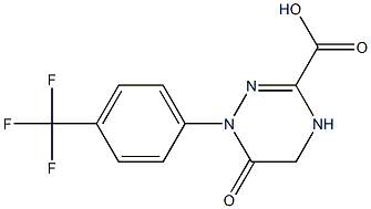 6-oxo-1-[4-(trifluoromethyl)phenyl]-1,4,5,6-tetrahydro-1,2,4-triazine-3-carboxylic acid Structure