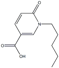 6-oxo-1-pentyl-1,6-dihydropyridine-3-carboxylic acid 结构式