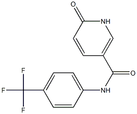 6-oxo-N-[4-(trifluoromethyl)phenyl]-1,6-dihydropyridine-3-carboxamide 结构式