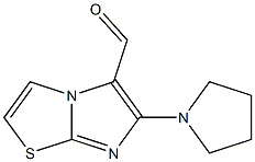 6-pyrrolidin-1-ylimidazo[2,1-b][1,3]thiazole-5-carbaldehyde Structure