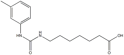 7-({[(3-methylphenyl)amino]carbonyl}amino)heptanoic acid Struktur