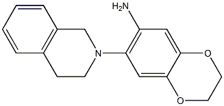 7-(1,2,3,4-tetrahydroisoquinolin-2-yl)-2,3-dihydro-1,4-benzodioxin-6-amine,,结构式