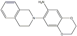 7-(1,2,3,4-tetrahydroisoquinolin-2-yl)-2,3-dihydro-1,4-benzodioxin-6-amine Struktur