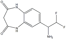 7-(1-amino-2,2-difluoroethyl)-2,3,4,5-tetrahydro-1H-1,5-benzodiazepine-2,4-dione Structure