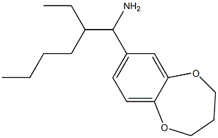 7-(1-amino-2-ethylhexyl)-3,4-dihydro-2H-1,5-benzodioxepine Structure