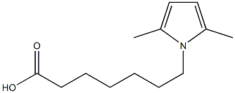 7-(2,5-dimethyl-1H-pyrrol-1-yl)heptanoic acid Struktur