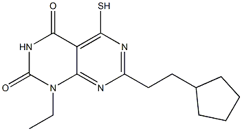 7-(2-cyclopentylethyl)-1-ethyl-5-mercaptopyrimido[4,5-d]pyrimidine-2,4(1H,3H)-dione