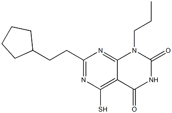  7-(2-cyclopentylethyl)-5-mercapto-1-propylpyrimido[4,5-d]pyrimidine-2,4(1H,3H)-dione