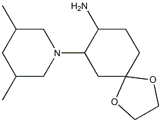 7-(3,5-dimethylpiperidin-1-yl)-1,4-dioxaspiro[4.5]dec-8-ylamine 结构式