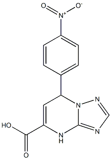 7-(4-nitrophenyl)-4,7-dihydro[1,2,4]triazolo[1,5-a]pyrimidine-5-carboxylic acid Structure