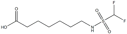 7-(difluoromethane)sulfonamidoheptanoic acid Struktur