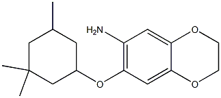 7-[(3,3,5-trimethylcyclohexyl)oxy]-2,3-dihydro-1,4-benzodioxin-6-amine Structure