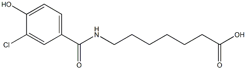  7-[(3-chloro-4-hydroxyphenyl)formamido]heptanoic acid