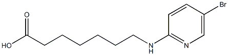 7-[(5-bromopyridin-2-yl)amino]heptanoic acid,,结构式