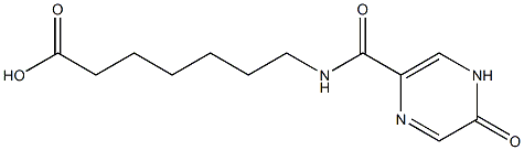 7-[(5-oxo-4,5-dihydropyrazin-2-yl)formamido]heptanoic acid,,结构式