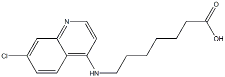 7-[(7-chloroquinolin-4-yl)amino]heptanoic acid,,结构式