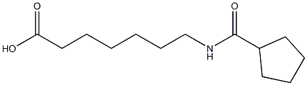 7-[(cyclopentylcarbonyl)amino]heptanoic acid,,结构式