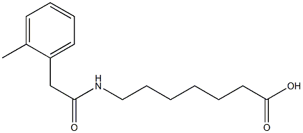 7-{[(2-methylphenyl)acetyl]amino}heptanoic acid,,结构式