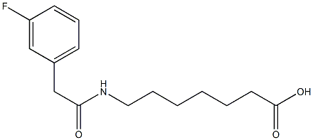 7-{[(3-fluorophenyl)acetyl]amino}heptanoic acid|